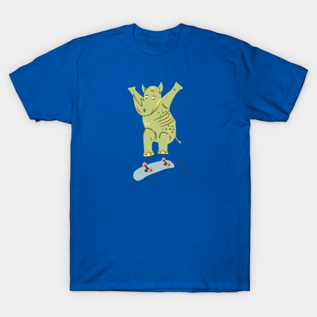 Rhino Skater T-Shirt by Das Brooklyn